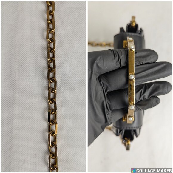 CHARLES & KEITH Horse Shoe Top Handle Bag Black Shoulder Bag - Picture 11 of 14